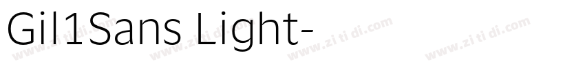 Gil1Sans Light字体转换 Gil1Sans Light字体转换
